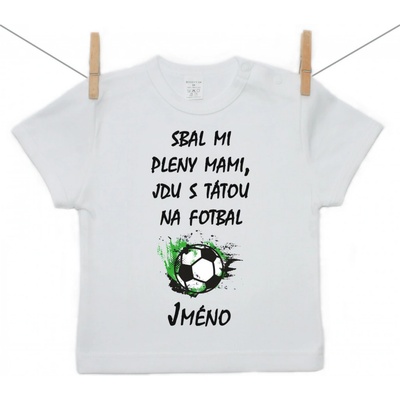 Boodyy tričko s krátkým rukávem Jdu s tátou na fotbal