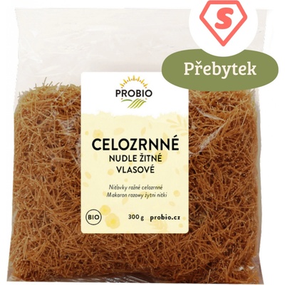 Probio Nudle vlasové Bio žitné celozrnné 300 g