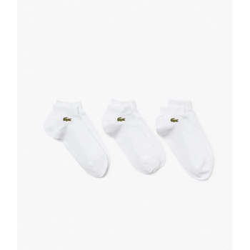 Image 1 of Lacoste Чорапи Lacoste Men's Cotton 3 Pack Logo Trainer Socks - White