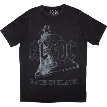 AC/DC Риза Back In Black Bell Stone Wash Unisex Black S (ACDCSTNW125MB01)