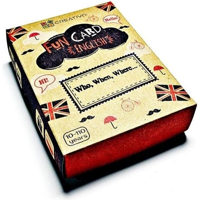 Creativo Fun card English Who When Where