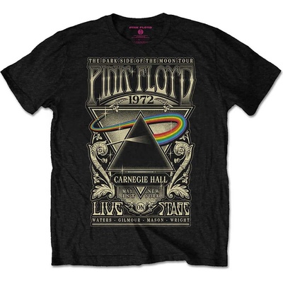 Pink Floyd tričko Carnegie Hall Poster čierne