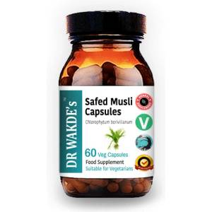 DR WAKDE’s Сексуална функция - Сафед Мюсли (Safed Musli), 60 капсули (PH022 (131319))