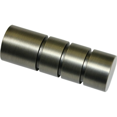 Gardinia Koncovka Europa Andra na priemer 19 mm strieborná 12 cm x 10 cm