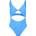 Jack Wills Бански костюм Jack Wills Women's Embroidered Padded Scoop Neck Swimsuit - Marine