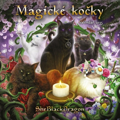 Magické kočky nástěnný SheBlackDragon 2025