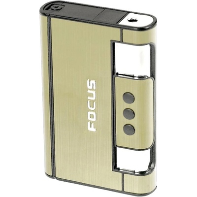 Focus Tabatěrka se zapalovačem Zlatá – Zboží Dáma
