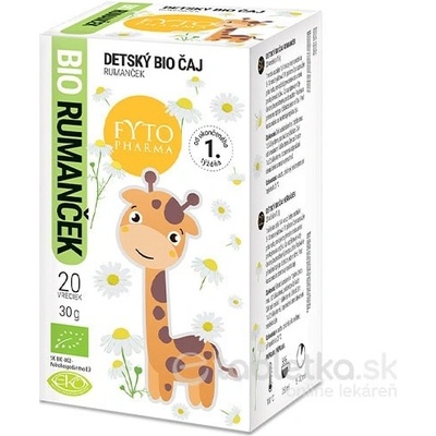 Fyto Detský BIO čaj Rumanček 20 x 1,5 g