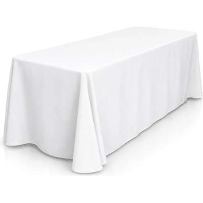 GastroKitchen Obrus na obdĺžnikové cateringové stoly 183 cm 180 g/m2 biely