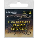 Drennan háčky Acolyte Carp Circle Barbless vel.12