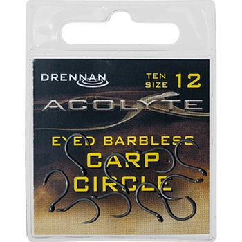 Drennan háčky Acolyte Carp Circle Barbless vel.12