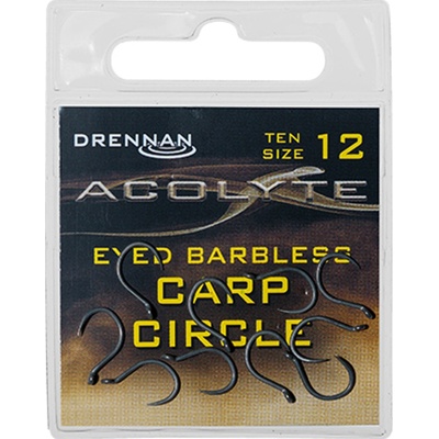 Drennan háčky Acolyte Carp Circle Barbless vel.12