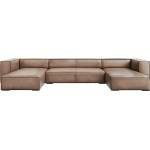 Windsor & Co Ъглов диван от светлокафява кожа (U-образен) Madame - Windsor & Co Sofas (WIN_U_71_F1_MADAME3)