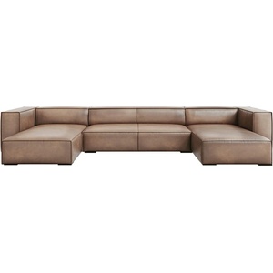 Windsor & Co Ъглов диван от светлокафява кожа (U-образен) Madame - Windsor & Co Sofas (WIN_U_71_F1_MADAME3)
