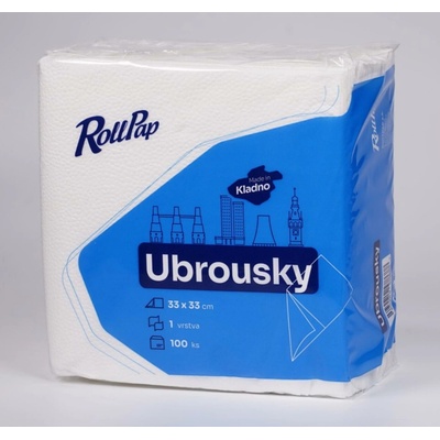 RollPap Ubrousky 1V 33x33cm 100ks
