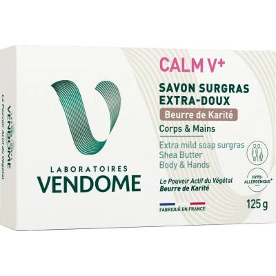 Vendome Calm V+ jemné tuhé mydlo s bambuckým maslom 125 g