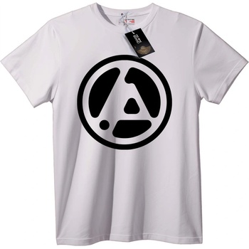 NOONEBRAND Тениска с черен кръгов логотип - XL, Black