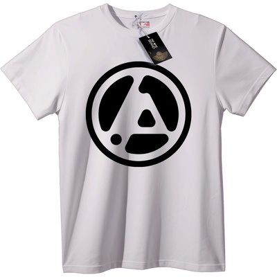 NOONEBRAND Тениска с черен кръгов логотип - XL, Black