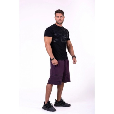 Nebbia Raw Hem Street šortky 151 burgundy