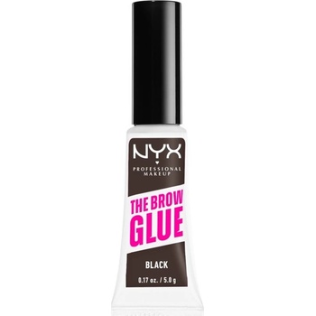 NYX Professional Makeup The Brow Glue Instant Brow Styler tónovací gel na obočí s extrémní fixací 05 Black 5 g