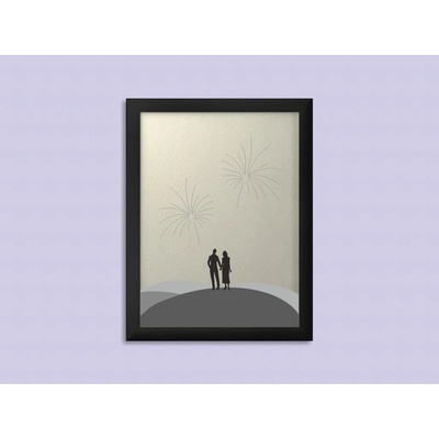 Svatební ohňostroj hostů v rámu 33 x 43 cm – Hledejceny.cz