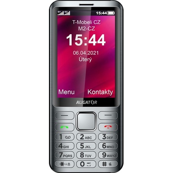ALIGATOR D950 Dual SIM stříbrná