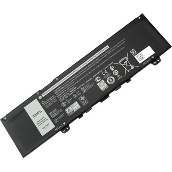 Dell Dell, 3 клетки, 11.4V, 38Wh, Оригинална (F62G0)