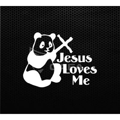 DOP Nálepka - Jesus loves me - NALEPKA130