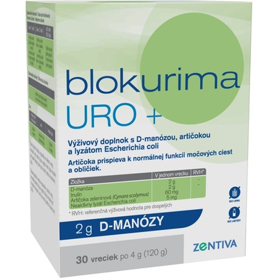 Blokurima URO+ 2 g d-manózy 30 vrecúšok