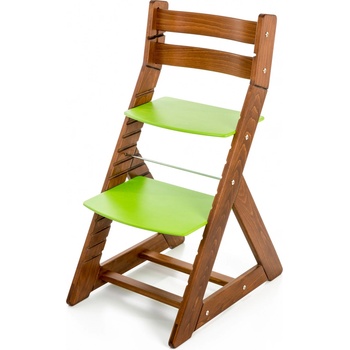 Hajdalánek Rostoucí židle Alma standard dub tmavý / zelená