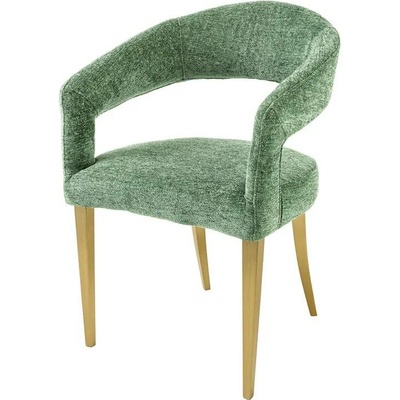 Anvicti1 Boutique zelená / zlatá strukturovaná tkanina 2 ks