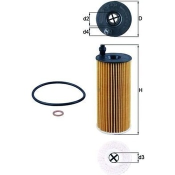 Olejový filter MAHLE OX 404D