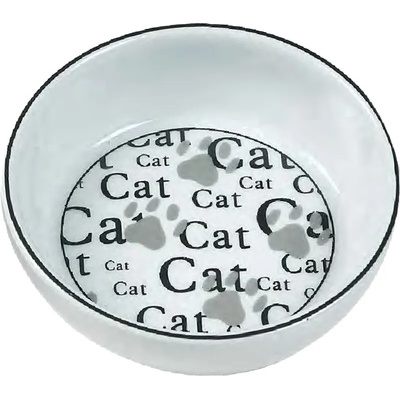 Flamingo cat bowl - Керамична купа за храна и вода за котки, 13 см