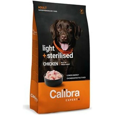 Calibra Dog Expert + Adult Light & Steril. Chicken 12 kg