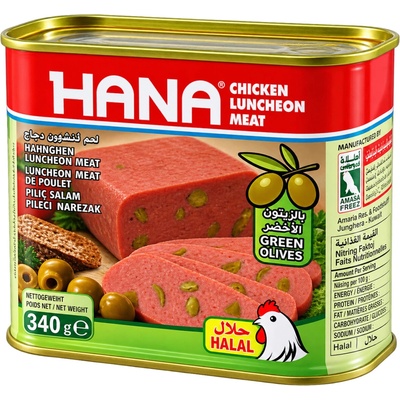 Hana Luncheon maso kuřecí s olivami 340g