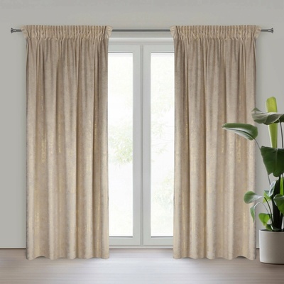 EUROFIRANY ZATEMŇOVACÍ ZÁVES NA PÁSKE AVENA 135X270 CM VZOROVANÁ