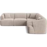 Cosmopolitan Design Светлокафяв ъглов диван от рипсено кадифе Campi - Cosmopolitan Design (COS_COR_266_F1_CAMPI1)
