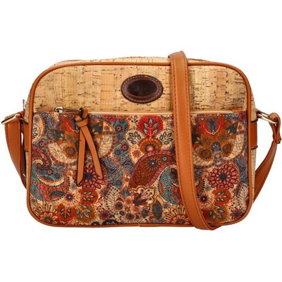 Crossbody dámská kabelka v korkovém designu A2132 typ 2