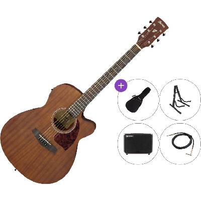 Ibanez PC12MHCE-OPN Premium SET Open Pore Natural Електро-акустична китара Джъмбо