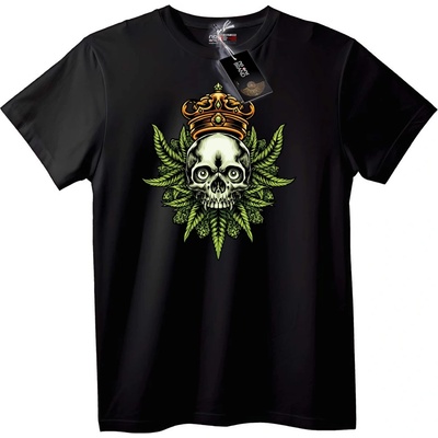 NOONEBRAND Тениска Черепът Крал с Корона - 6XL, Black