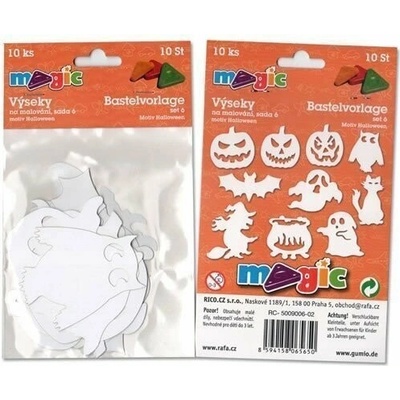 MAGIC papírové výseky na malování HALLOWEEN