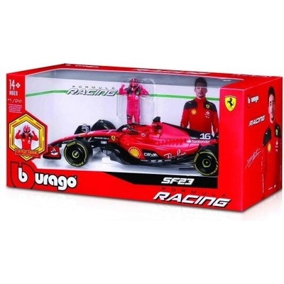 Bburago Formula F1 Ferrari Scuderia SF-23 2023 č.55 Carlos Sainz s jezdcem 1:24