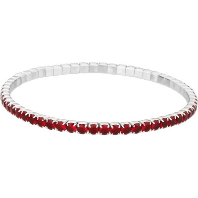 Jan Kos jewellery Stříbrný náramek s červeným zirkonem MHT-7