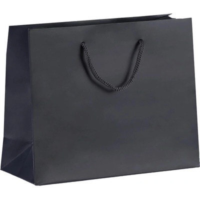 Dárková taška luxusní 250x100x200 mm antracit - černá