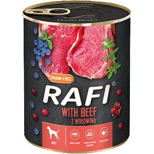 RAFI Dog Beef консервирана храна за кучета с говеждо - 0.4кг