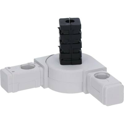 Plastová spojka - pohyblivý 180° rohový kus vhodný do profilu velikosti 25x25x2mm