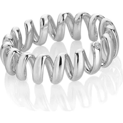 Hot Diamonds Stříbrný prsten Twist DR320 o 50 b
