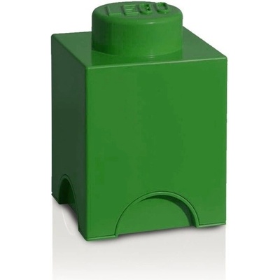 LEGO® úložný box 12,5 x 12,5 x 18 cm tmavě zelená