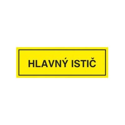 Samolepka č.1 " HLAVNÝ ISTIČ " 105x35mm