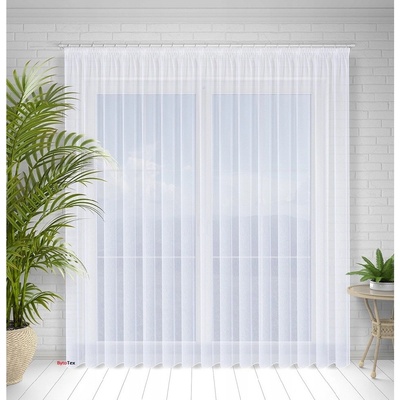 BytoTex Voálová záclona s řasící páskou Nani 300x250 cm